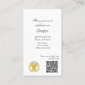 Graduation Party Invitation Enclosure Card (Devant)