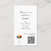 Graduation Party Invitation Enclosure Card (Devant)
