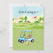 Graduation Party Invitation Foto Golf Kaart (Achterkant)