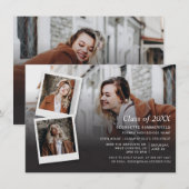 Graduation Party Invitation Photo Collage Script (Devant / Derrière)