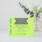 Graduation Party Invite Kaart (Staand voorkant)