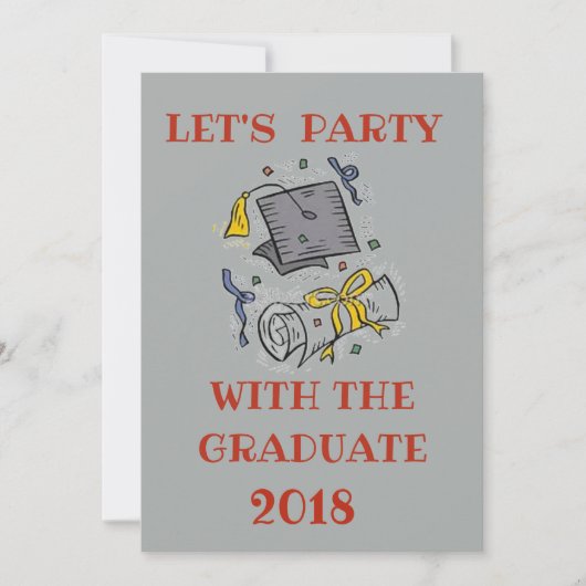 GRADUATION PARTY INVITE KAART (Voorkant)