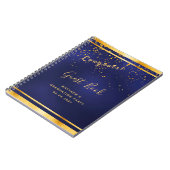 Graduation Party livre d'or bleu foncé (Côté gauche)