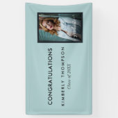 Graduation Party Modern Photo Script Celebration Spandoek (Verticaal)