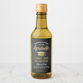 Graduation Party pensed Black Gold and White Mini Wijn Etiket (Voorkant)