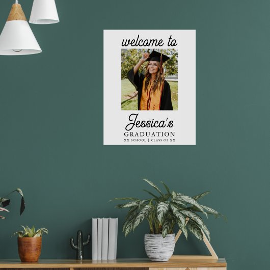 Graduation Party Photo Welcome Poster (Woonkamer 1)