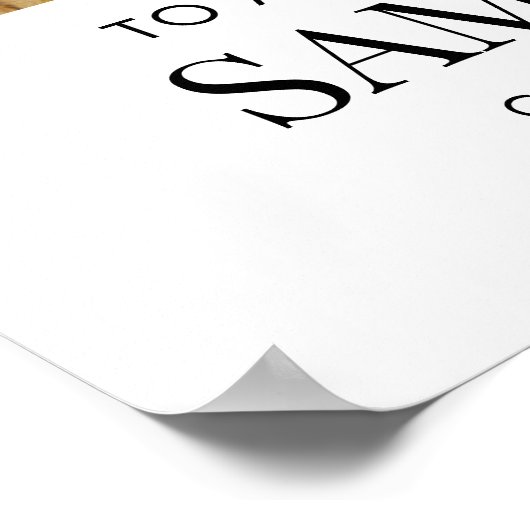 Graduation Party Photo White Script Square Welcome Poster (Hoek)