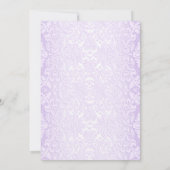 Graduation Party - Purple Silver White Invitation (Dos)