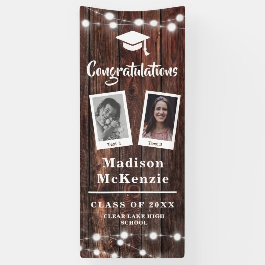 Graduation Party Rustic Modern 2 - Foto Spandoek (Verticaal)