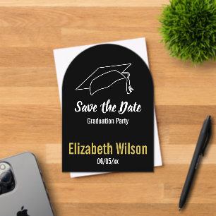 Graduation Party Save the Date Acryl Uitnodigingen