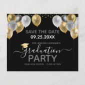 Graduation Party Save the Date Invitation (Voorkant)