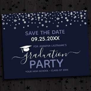 Graduation Party Save the Date Invitation Briefkaart