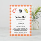 Graduation Party Shrimp Boil Invitation (Debout devant)
