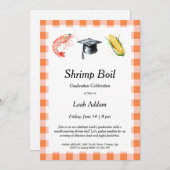 Graduation Party Shrimp Boil Invitation (Devant / Derrière)