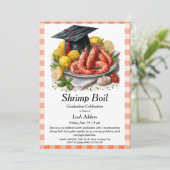 Graduation Party Shrimp Boil Invitation (Debout devant)
