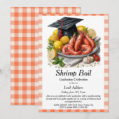 Graduation Party Shrimp Boil Invitation (Devant / Derrière)