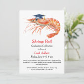 Graduation Party Shrimp Boil Invitation (Debout devant)