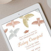 Graduation Party | Soaring Birds Boho Folk Art Kaart