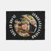 Graduation Party Sweet Persoonlijke foto en naam Fleece Deken (Voorkant (Horizontaal))