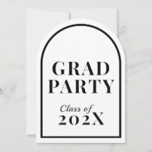 Graduation Party Uitnodigingen voor Afstudeerders