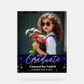 Graduation Party Welcome Table Acrylic Sign (Recto)