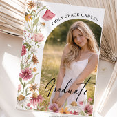 Graduation Party  Wildflower Photo Kaart