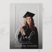 Graduation personnalisable Faire-part Photo Grad (Devant)