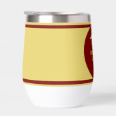 Graduation Personnalisée Maroon et Casquette d'or (Droite)