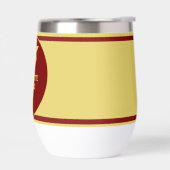 Graduation Personnalisée Maroon et Casquette d'or (Gauche)