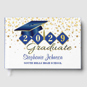Graduation Personnalisée Party Blue & Gold