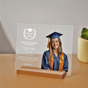 Graduation personnalisée Photo Laurel Wreath