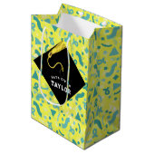 Graduation personnalisée Sac cadeau moyen (Devant Angle)