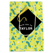 Graduation personnalisée Sac cadeau moyen (Dos)