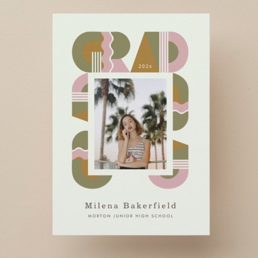 Graduation photo announcement card 2026 invitation