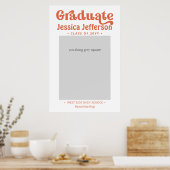 Graduation Photo Booth Frame poster moderne (Cuisine)
