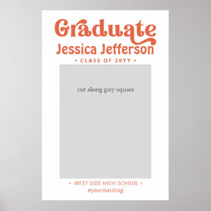 Graduation Photo Booth Frame poster moderne