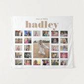 Graduation Photo Collage Tapisserie (Devant (Horizontal))