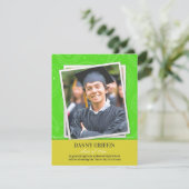 Graduation Photo Faire-part Paisleys (Debout devant)