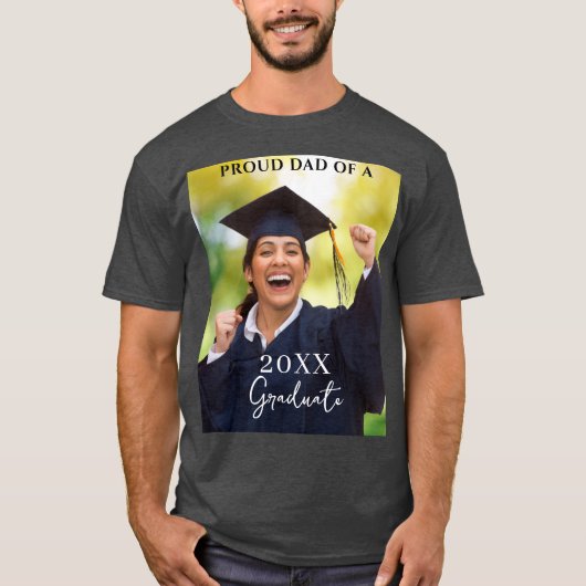 Graduation Photo Fière Papa T-shirt (Devant)