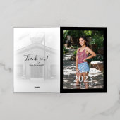 Graduation Photo Foil Invitation (Mise à l'extérieur)