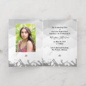 Graduation Photo Foil Invitation (Couchage intérieur)