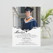 Graduation Photo Mantle Invitation (Debout devant)