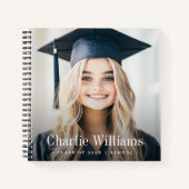 Graduation photo moderne nom année livre d'or (Devant)