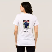 Graduation photo name year class university simple Tri-Blend shirt (Achterkant volledig)