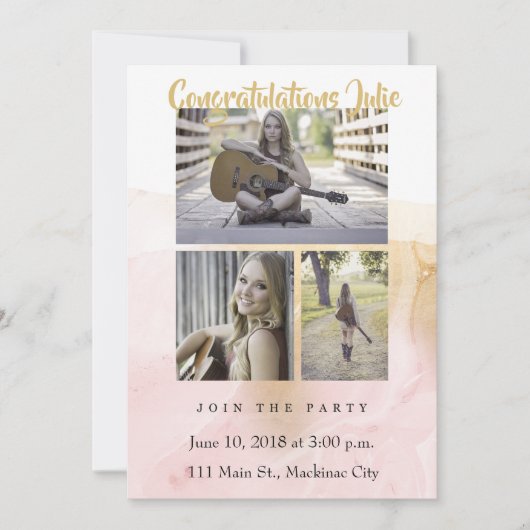 Graduation Photo Party Invitation (Devant)