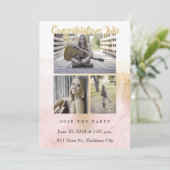 Graduation Photo Party Invitation (Debout devant)