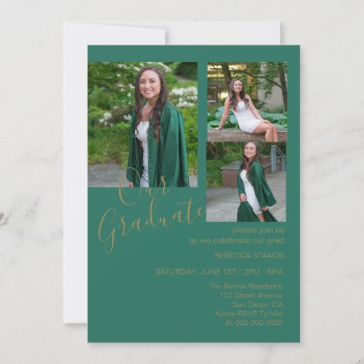 Graduation Photo Party Invitation (Devant)
