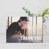 Graduation Photo Personnalisée Merci Note À l'enve (Debout devant)