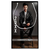 Graduation Photo personnalisée Petit sac cadeau (Dos)