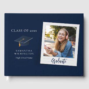 Graduation Photo Script Grad Party Livre d'invité